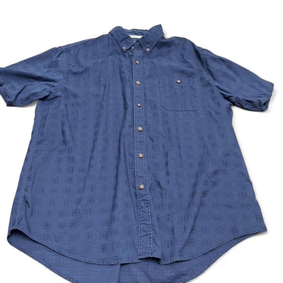 Other - Blue button-up shirt with a relaxed fit,Size: XL